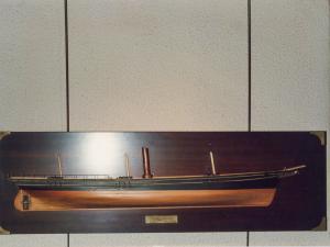 1987 Maqueta buque a vapor Exposición Modelismo y Artesanía Naval